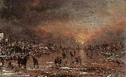 Aert van der Neer Sports on a Frozen River China oil painting reproduction